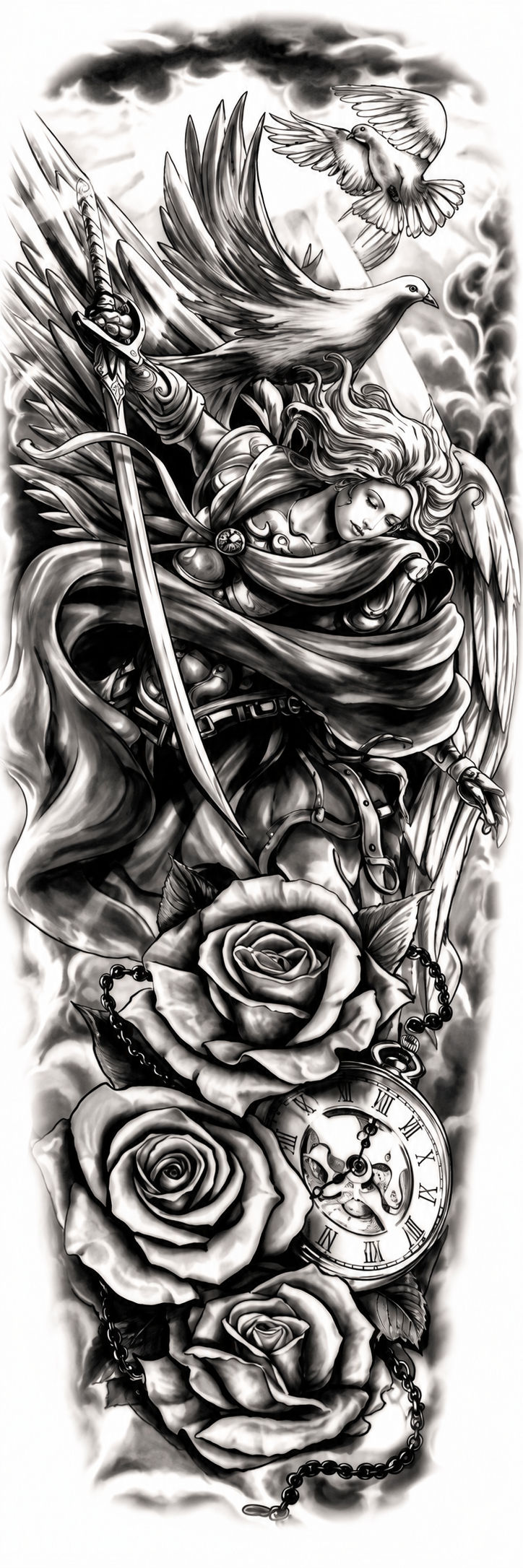 Angels Temporal Tattoo