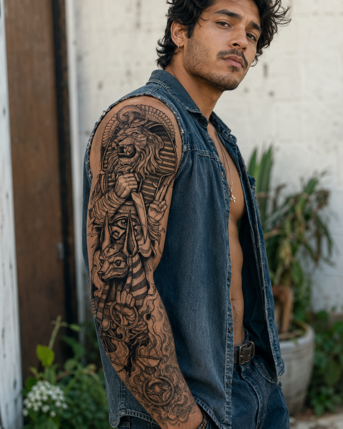 Anubis Temporal Tattoo