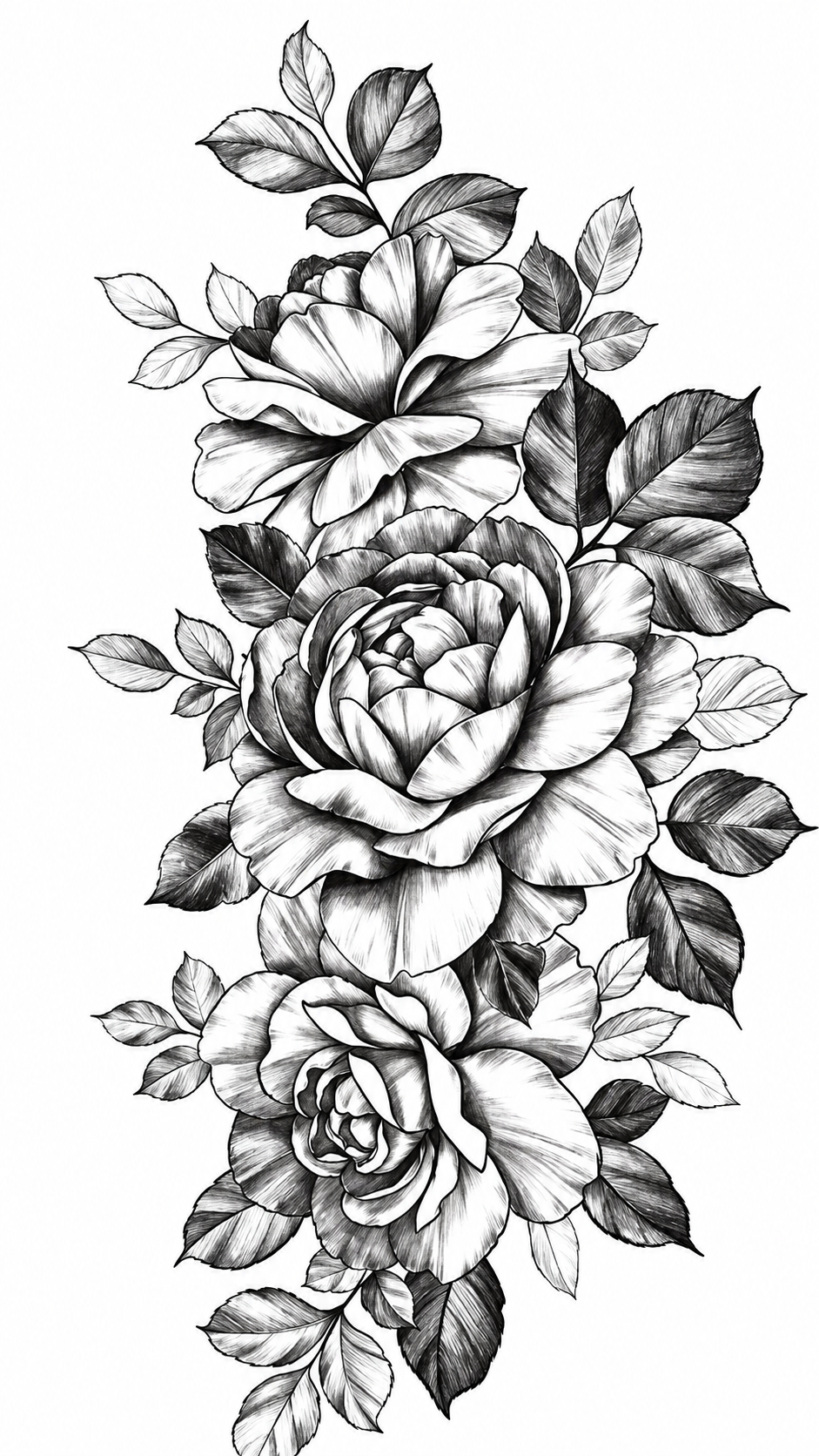 Flower Temporal Tattoo