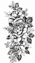 Flower Temporal Tattoo