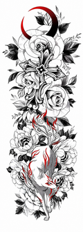 Flower Temporary Tattoo