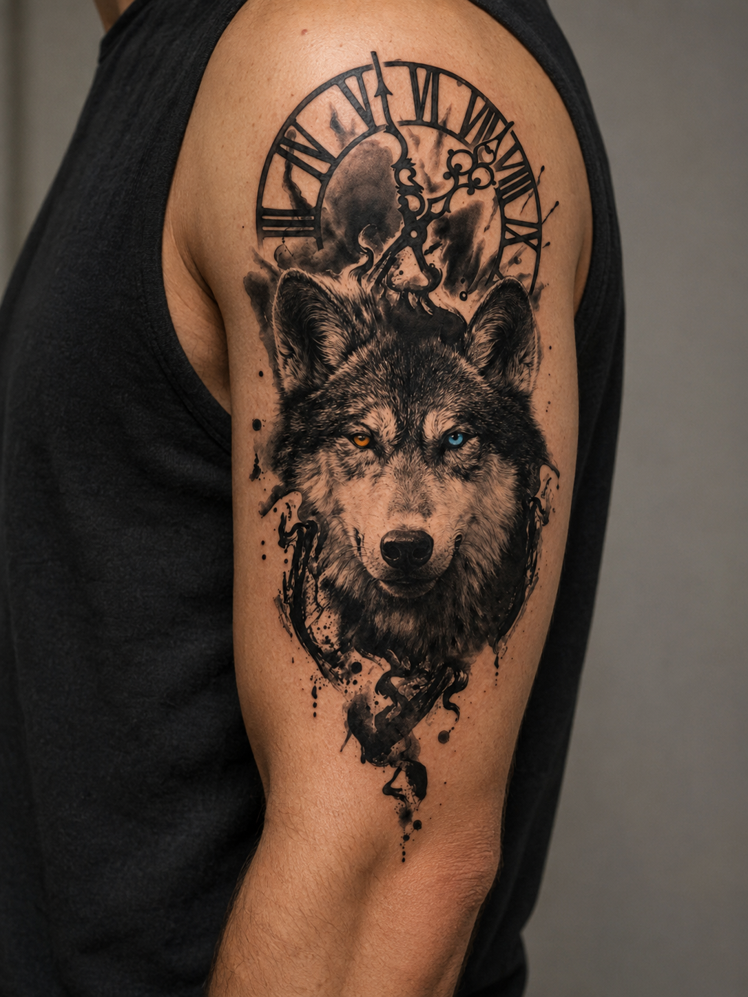 Lone Wolf Temporary Tattoo