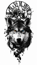 Lone Wolf Temporary Tattoo