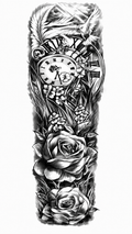 Rose Version 2 Temporal Tattoo
