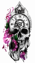 Memento Mori Temporary Tattoo