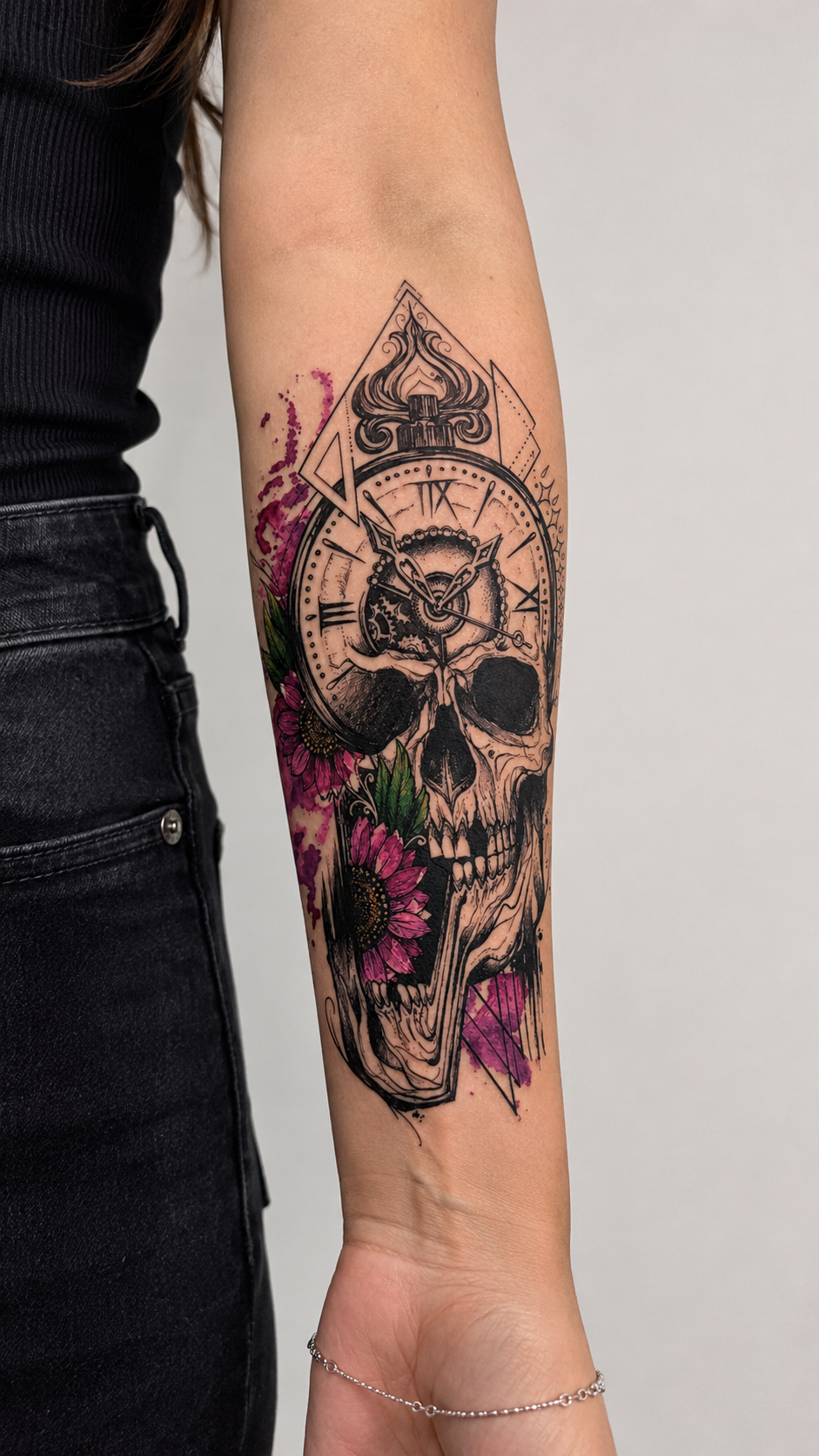 Memento Mori Temporary Tattoo