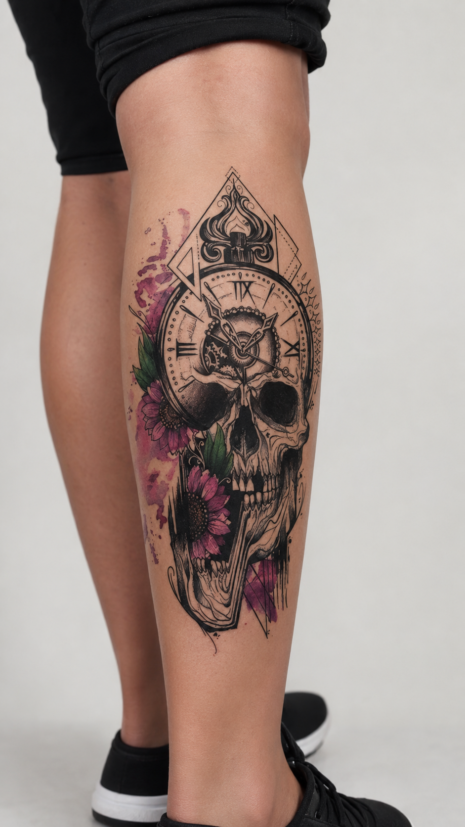Memento Mori Temporary Tattoo