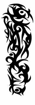 Tribal Version 2 Temporal Tattoo